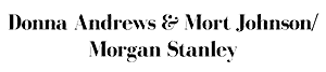 Donna Morton & Mort Johnson/Morgan Stanley logo