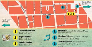 Love Our Island Artwalk map