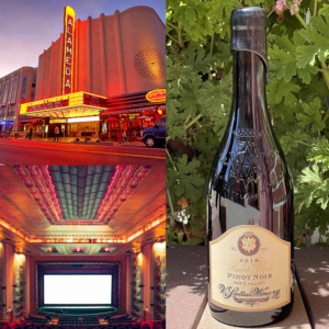 Alameda Theater and V Sattui Pinot Noir