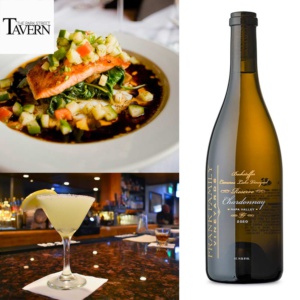 Park St Tavern food & Wine bottle