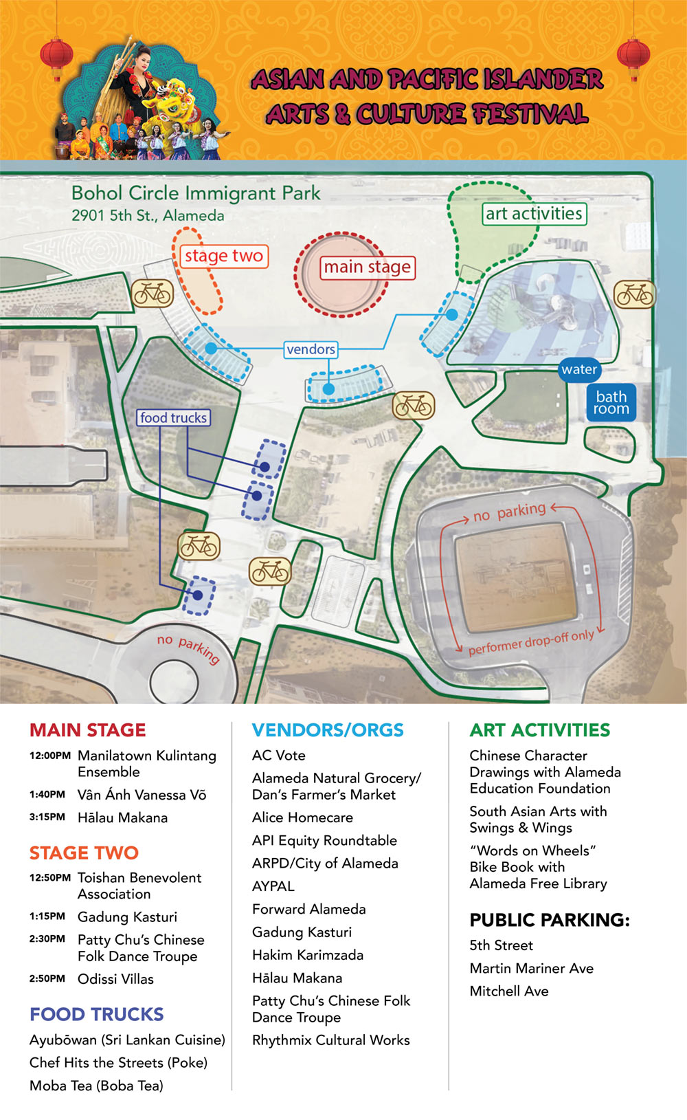 Asian and Pacific Islander Festival Map