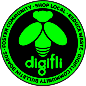 digifli logo sticker 2023 circle new